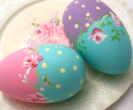 Hand Painted Wooden Easter Eggs