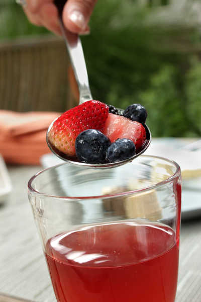 Adding Fruit to Sangria